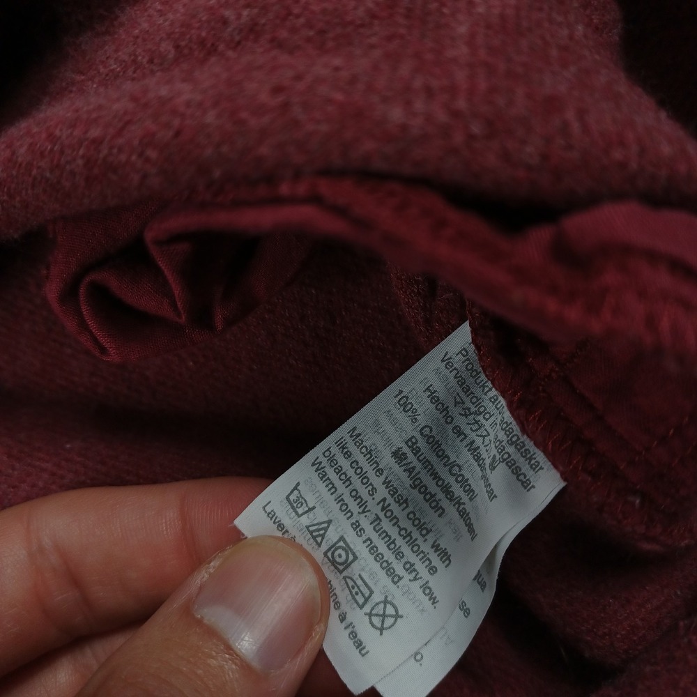 Madewell Shirt Womens XXS‎ Red Long Sleeve Button Up Pocket Top - Picture 5 of 8